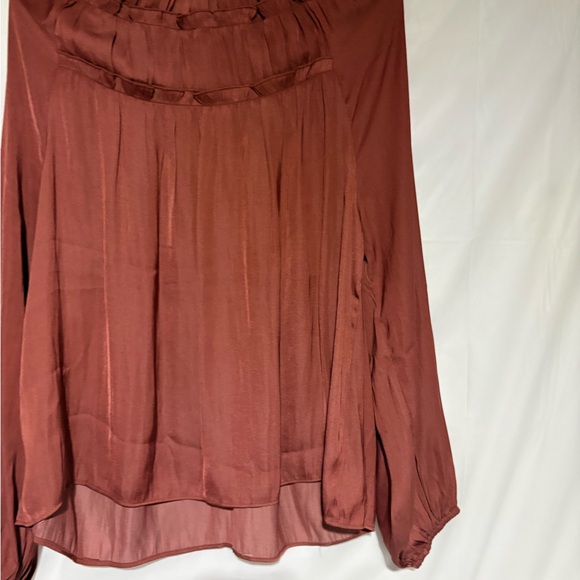 Evereve Rust Ruffle Blouse - Picture 6 of 12